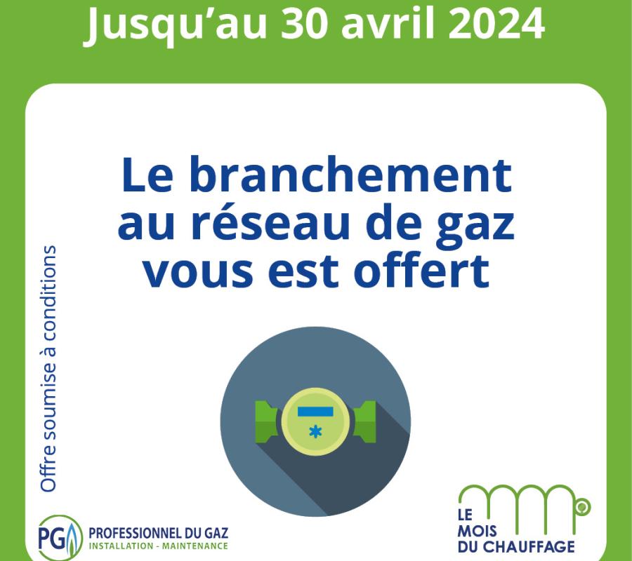 Du 1er Avril jusqu'au 30 Avril 2024 profitez d'offres exceptionnelles sur les équipements gaz